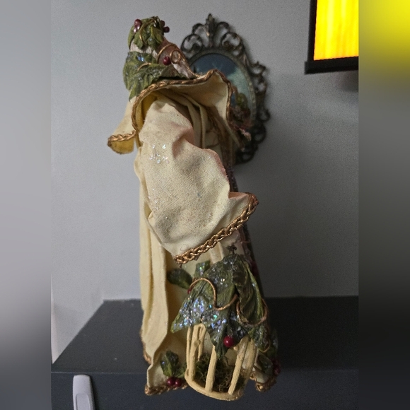 Silvestri Santa Holly Paper Mache Tree Table Topper Christmas Figure *read* - Picture 11 of 16